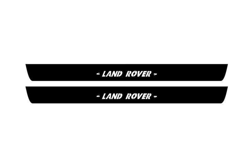 Land Rover Discovery III 2004-2009 Led Door Sill Pro With Logo Land Rover (Premium Painting) Land Rover Led Door Sills PRO op