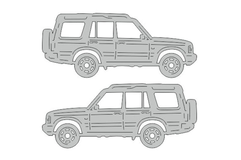 Land Rover Discovery II (1998-2004) Floor Mat Emblem Set – Stainless Steel Badges Car Mats Badges Decoin