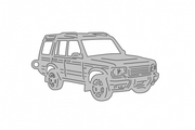 Car Keychain for Range Rover Discovery II 1998-2004 (type 3D) Keychains opdesign