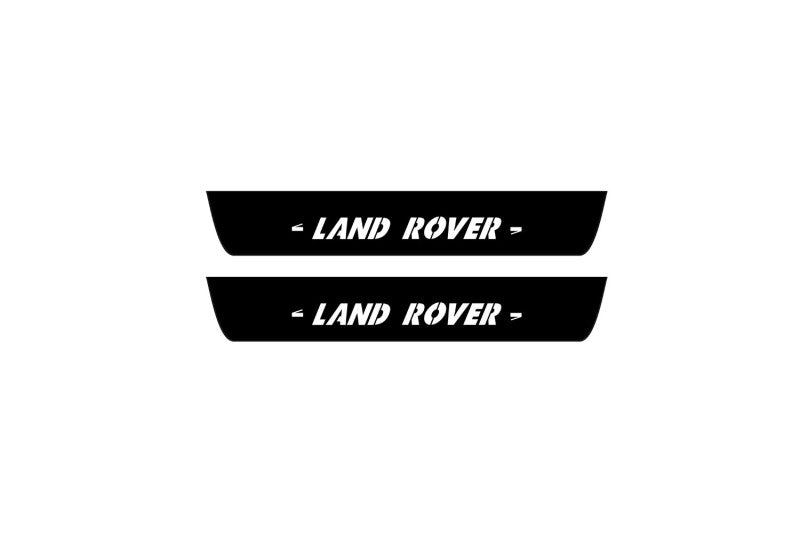 Land Rover Discovery IV 2009-2016 Led Door Sill Pro With Logo Land Rover (Premium Painting) Land Rover Led Door Sills PRO opd