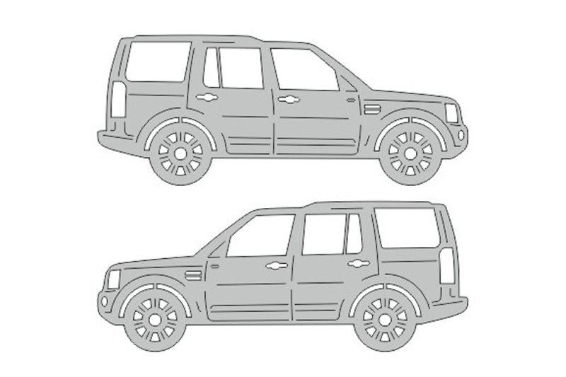 Land Rover Discovery IV (2009-2016) Floor Mat Emblem Set – Stainless Steel Badges Car Mats Badges Decoin