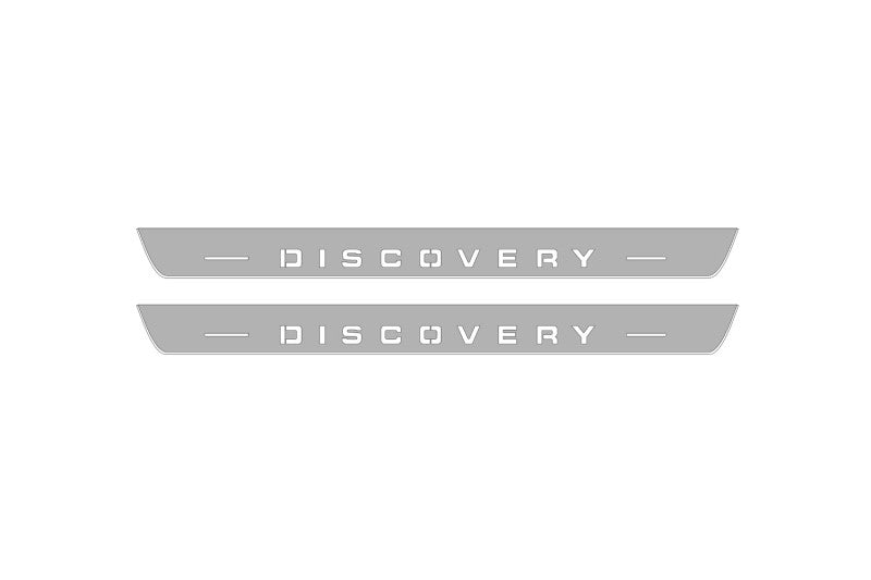 Listwy progowe LED Land Rover Discovery IV z logo Discovery