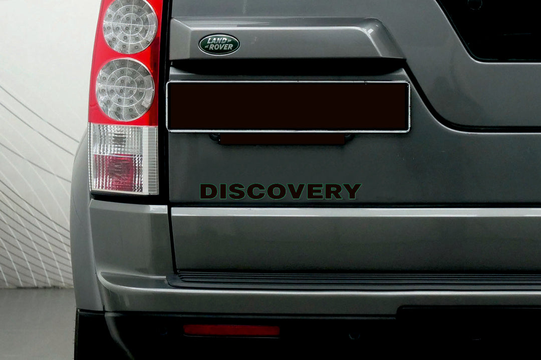 Land Rover Discovery IV 2009-2016 tailgate trunk rear 3D emblem with Discovery logo (type MIXT) Land Rover emblems decoinfabr