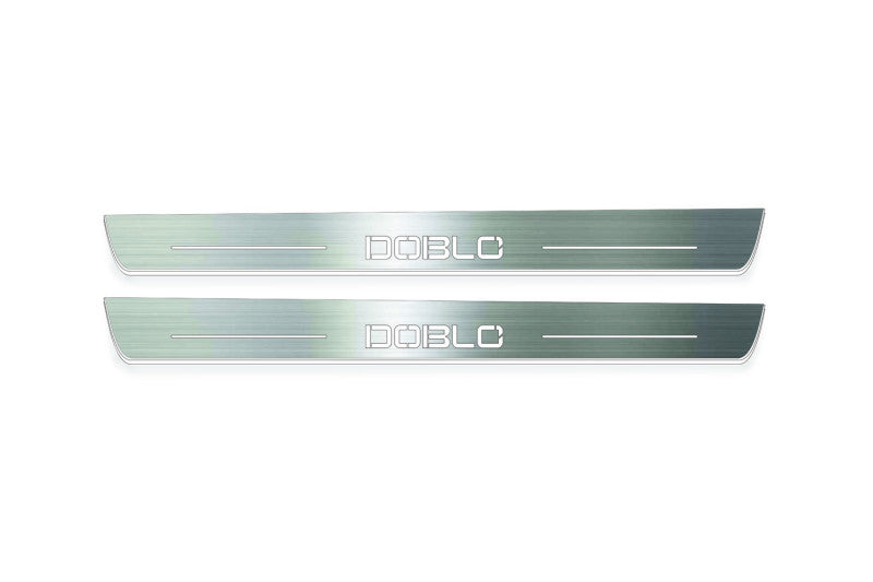 Fiat Doblo II 2010+ Led Door Sills With Logo Doblo