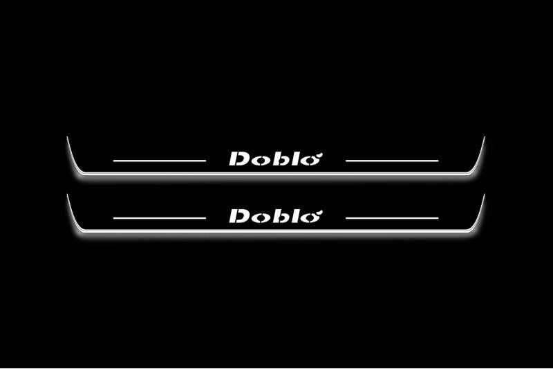 Fiat Doblo I 2000-2010 Led Door Sills With Logo Doblo
