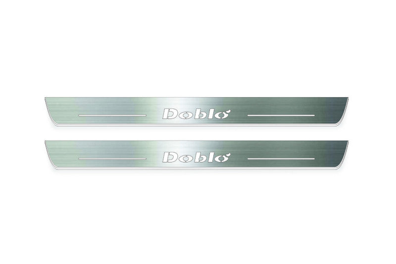 Fiat Doblo I 2000-2010 Led Door Sills With Logo Doblo