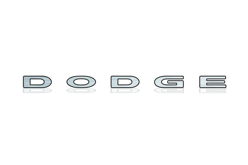 Dodge tailgate trunk rear 3D emblem with Dodge logo for Challenger (type MIXT)