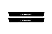 Dodge Durango III 2011+ Led Door Sill Pro With Logo Durango (Premium Painting) Dodge Led Door Sills PRO opdesign