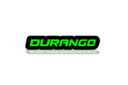 Dodge Illuminated LED Radiator Grille Emblems and Badges with Durango logo Dodge Led emblems decoinfabric