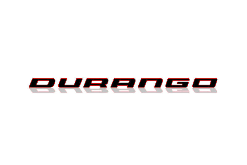 Dodge tailgate trunk rear 3D emblem with Durango logo (type MIXT) Dodge emblems decoinfabric