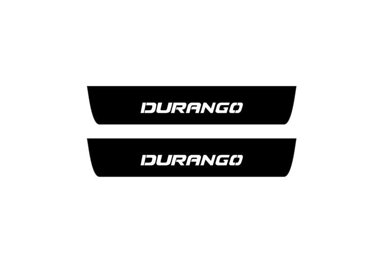 Dodge Durango III 2011+ Car Door Sill With Logo Durango (Premium Painting)