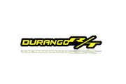 Dodge tailgate trunk rear emblem with Durango R/T logo Dodge emblems decoinfabric BLACK YELLOW