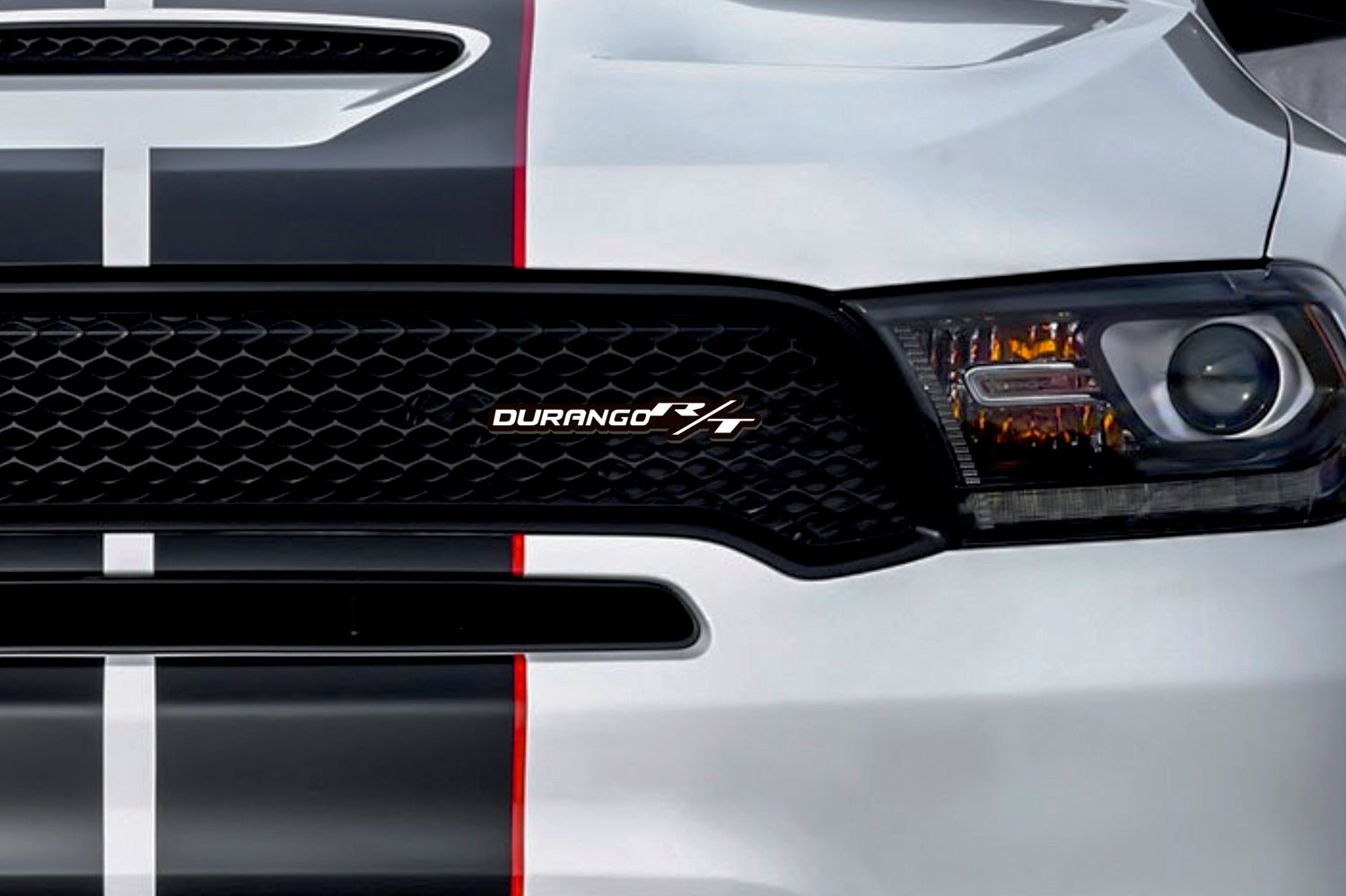 Dodge Emblem & Badge Set - Grille and Tailgate Durango R/T logo Dodge emblems decoinfabric