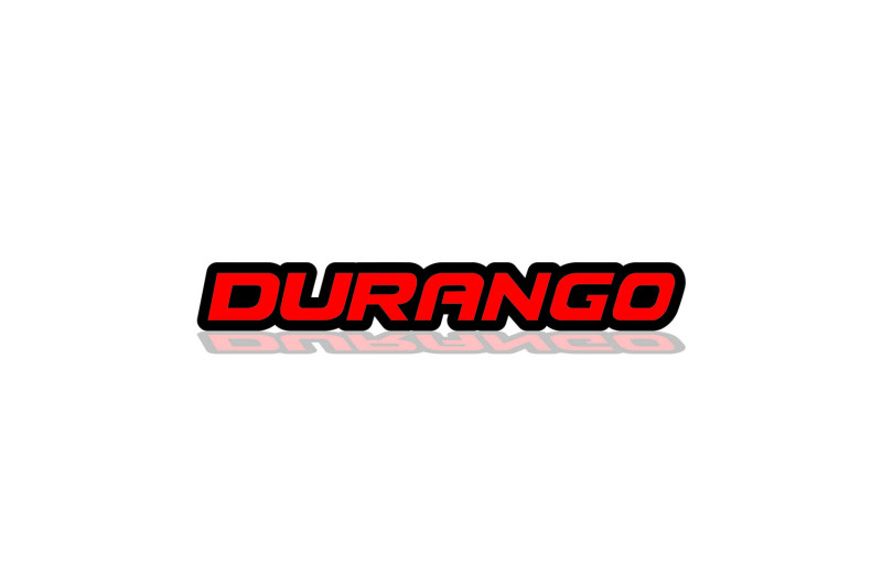 Dodge tailgate trunk rear emblem with DURANGO logo