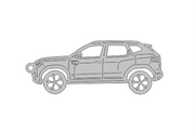 Car Keychain for Renault Duster III 2024+ (type STEEL) Keychains opdesign