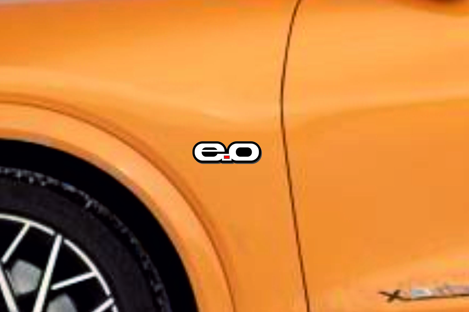 Ford Mustang Mach-E emblem for fenders with E.0 logo