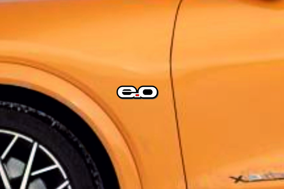 Ford Mustang Mach-E emblem for fenders with E.0 logo Ford emblems decoinfabric