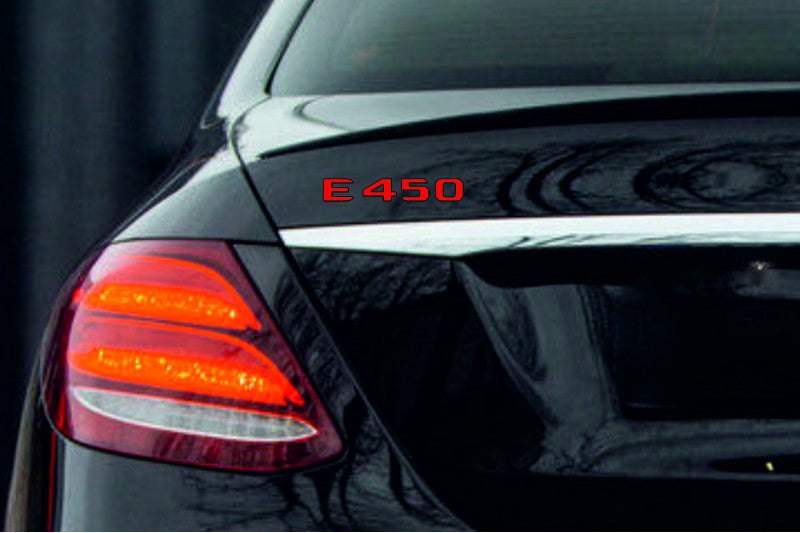 Mercedes tailgate trunk rear 3D emblem with E450 logo (type MIXT)