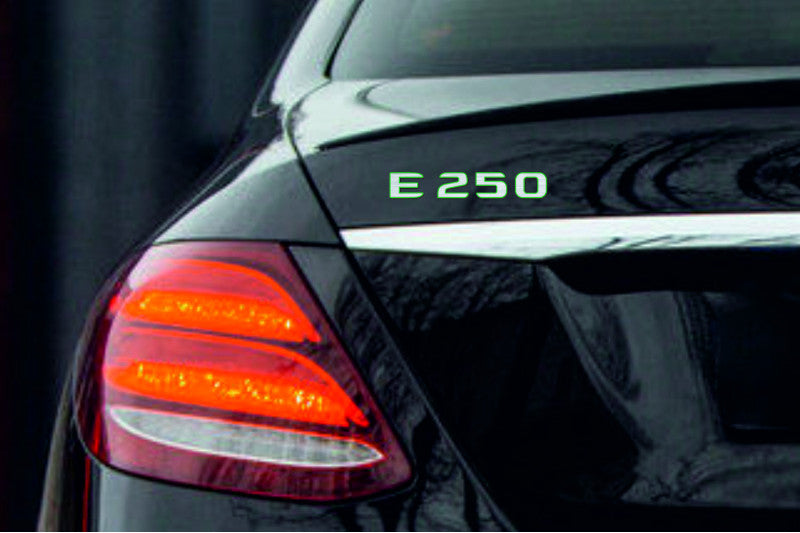 Mercedes tailgate trunk rear 3D emblem with E250 logo (type MIXT)