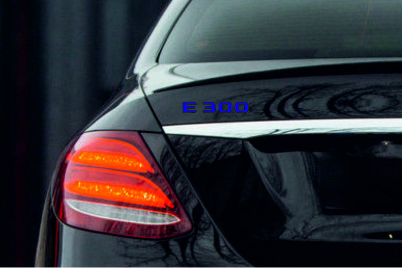 Mercedes tailgate trunk rear 3D emblem with E300 logo (type MIXT)