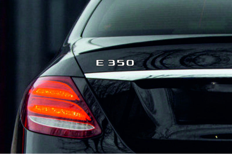 Mercedes tailgate trunk rear 3D emblem with E350 logo (type MIXT)