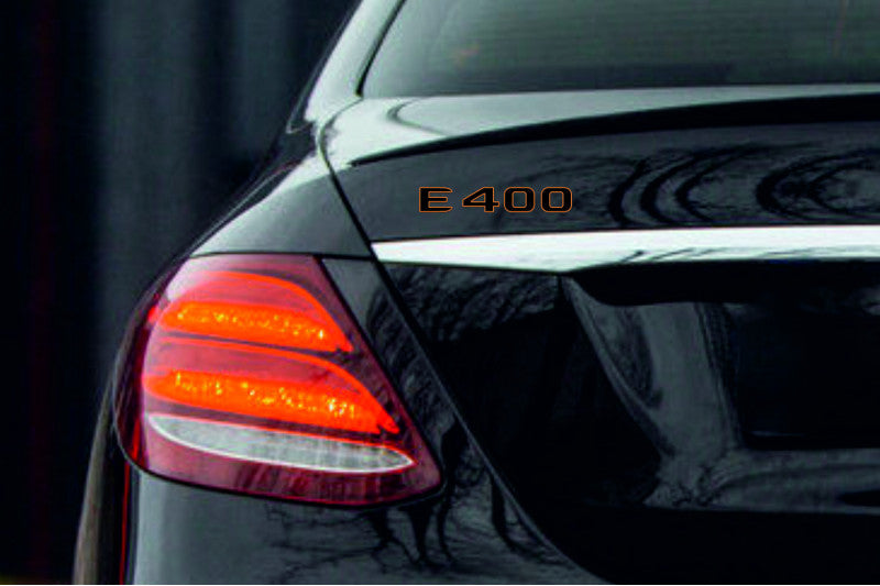 Mercedes tailgate trunk rear 3D emblem with E400 logo (type MIXT)