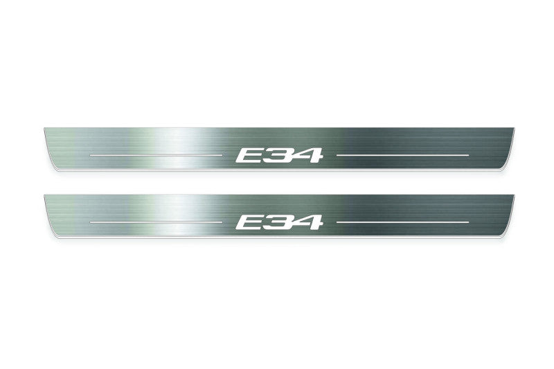 BMW 5 E34 1987-1996 LED Door Sills PRO With E34 Logo