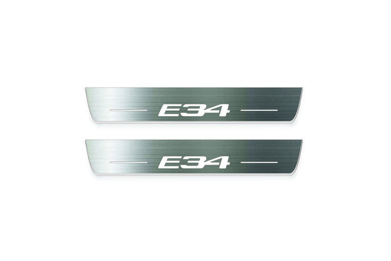 BMW 5 E34 1987-1996 LED Door Sills PRO With E34 Logo