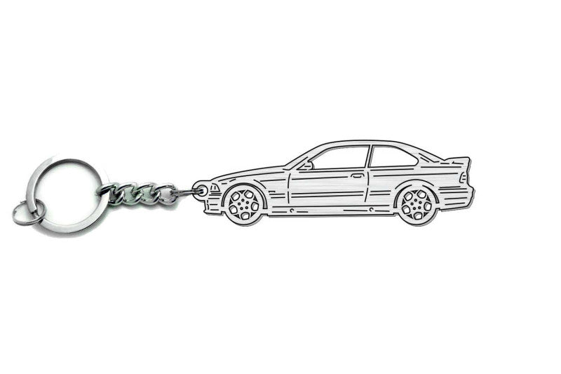 Car Keychain for BMW 3 E36 M3 1992-1999 (type Steel)