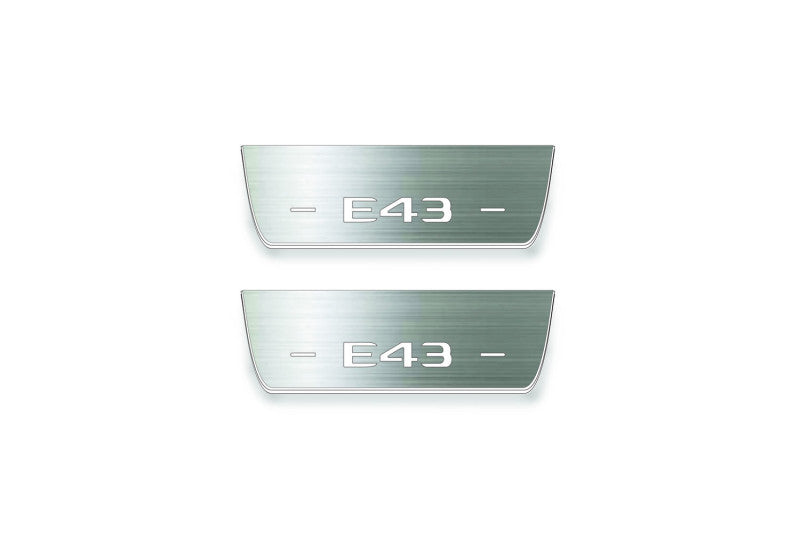 Mercedes E W213 2016-2023 Auto Door Sills With Logo AMG E43
