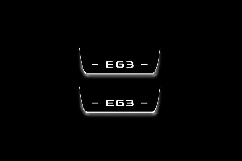 Mercedes E W213 2016-2023 Auto Door Sills With Logo AMG E63