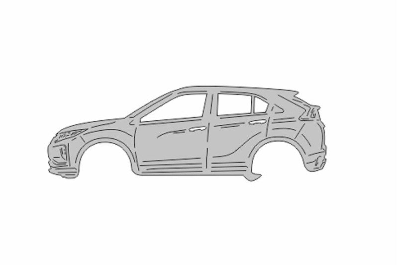 Keychain Bottle Opener for Mitsubishi Eclipse Cross 2018+ Keychains opdesign