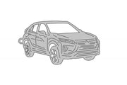 Car Keychain for Mitsubishi Eclipse Cross 2018+ (type 3D) Keychains opdesign