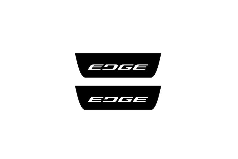 Ford Edge II 2014+ Led Door Sill Pro With Logo Edge (Premium Painting)