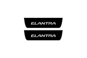 Hyundai Elantra VI AD 2016-2020 Led Door Sill Pro With Logo Elantra (Premium Painting) Hyundai Led Door Sills PRO opdesign