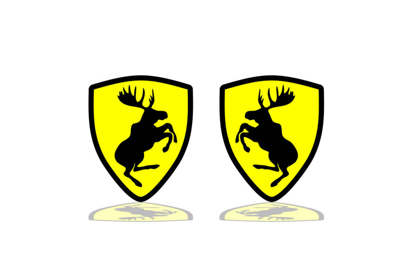 Volvo emblem for fenders with Volvo Elk logo (type 2)