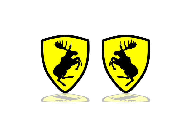 Volvo Emblem & Badges set with Volvo Elk logo (Type 2) Volvo emblems decoinfabric