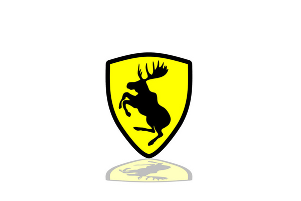 Volvo Radiator grille emblem with Volvo Elk logo (type 2)