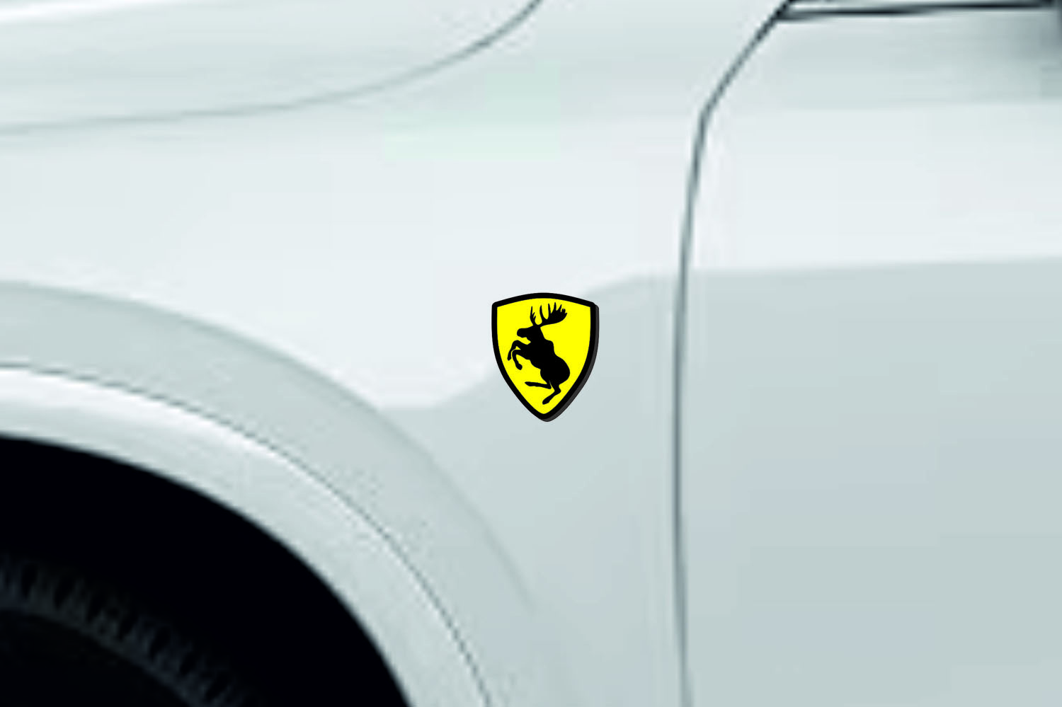 Volvo emblem for fenders with Volvo Elk logo (type 2) Volvo emblems decoinfabric