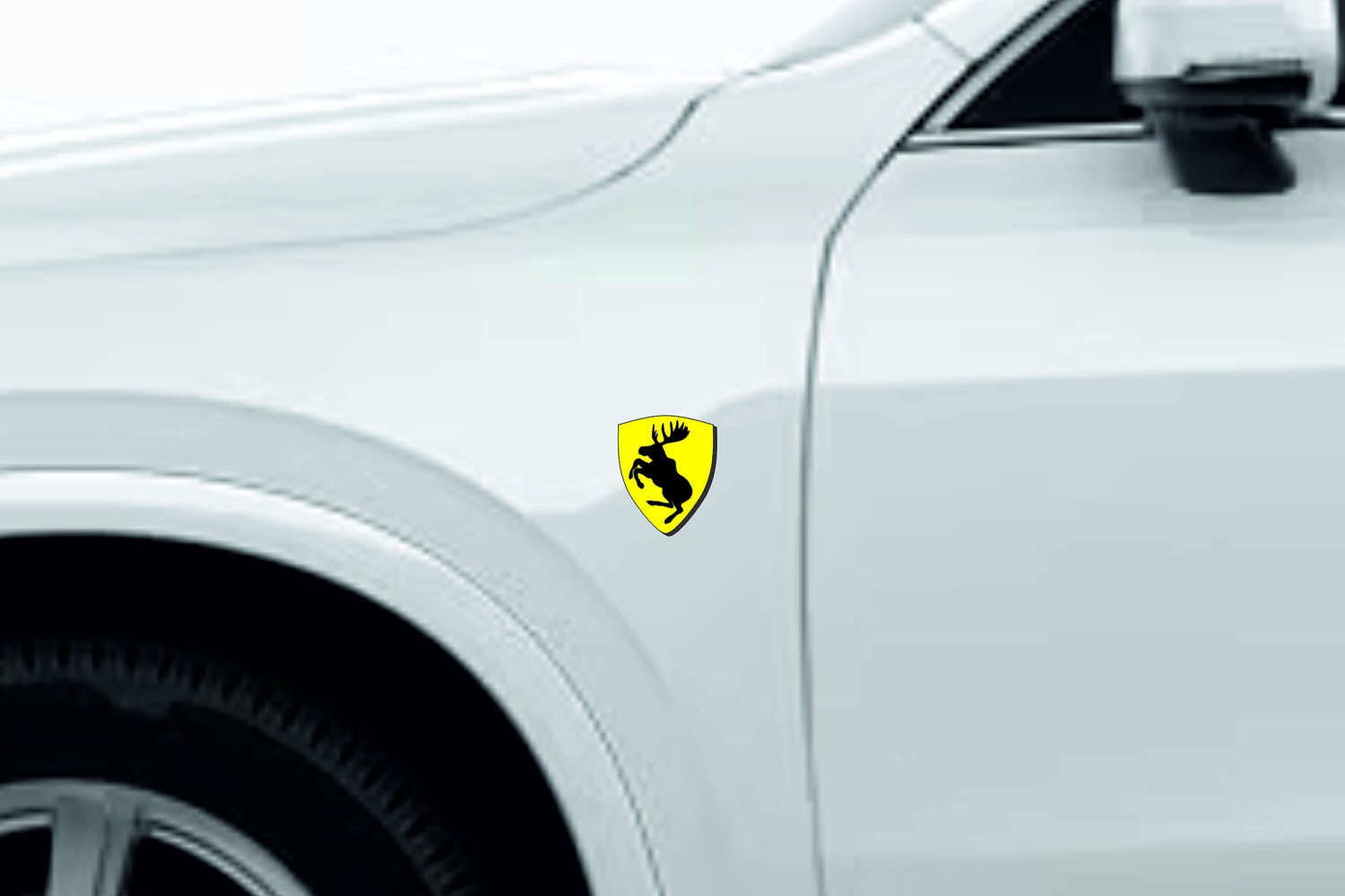 Volvo emblem for fenders with Volvo Elk logo Volvo emblems decoinfabric