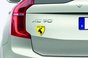 Volvo tailgate trunk rear emblem with Volvo XC90 II logo Volvo emblems decoinfabric