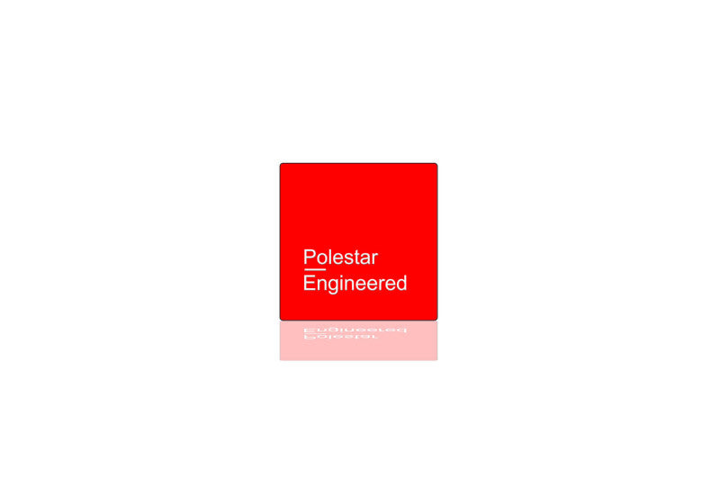 Polestar tailgate trunk rear emblem with Polestar Engineered logo Polestar emblems decoinfabric