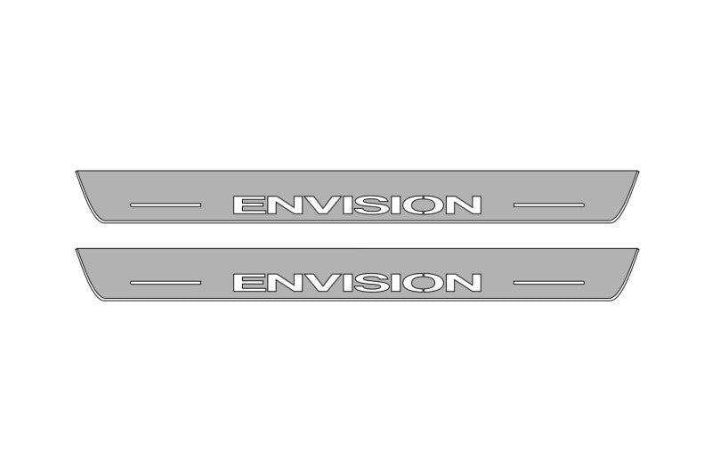 Buick Envision I 2014-2021 Led Door Sills With Logo Envision Buick Led Door Sills opdesign
