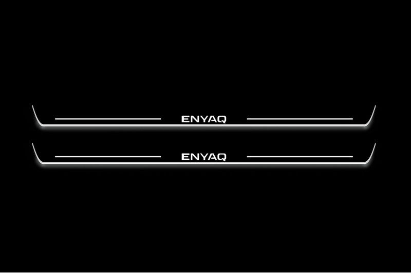 Skoda Enyaq 2020+ LED Door Sills PRO With Logo Enyaq
