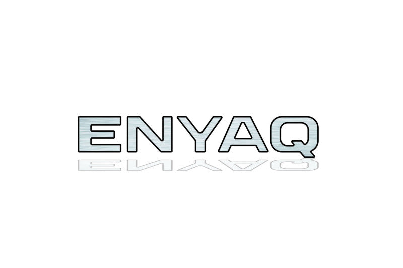Skoda tailgate trunk rear 3D emblem with ENYAQ logo (type MIXT)