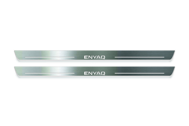 Skoda Enyaq 2020+ LED Door Sills PRO With Logo Enyaq