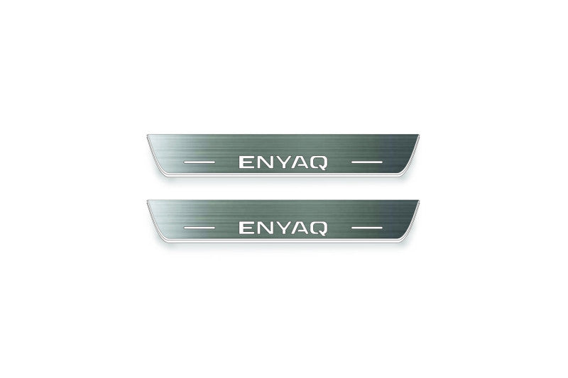 Skoda Enyaq 2020+ LED Door Sills PRO With Logo Enyaq