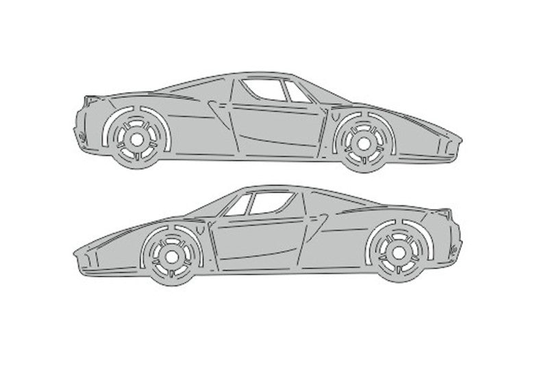 Ferrari Enzo (2002-2004) Floor Mat Emblem Set – Stainless Steel Badges Car Mats Badges Decoin