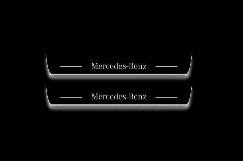 Mercedes EQS SUV 2022+ LED Door Sills PRO With Logo Mercedes-Benz