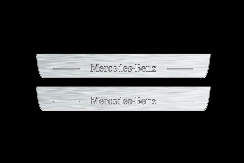Mercedes EQC 2019+ LED Door Sills PRO With Logo Mercedes-Benz
